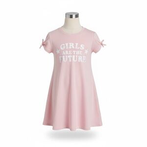Grayson Social Pink Nightgown “Girls Are the Future” Graphic XS